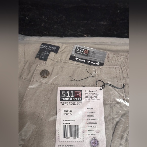 Men’s 5.11 tactical kaki cotton canvas pant - Picture 2 of 11